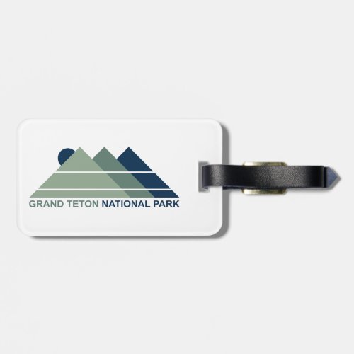 Grand Teton National Park Mountain Sun Luggage Tag