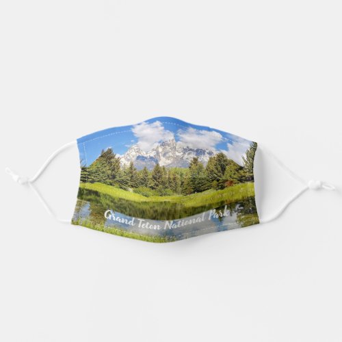 Grand Teton National Park Mountains Adult Cloth Face Mask