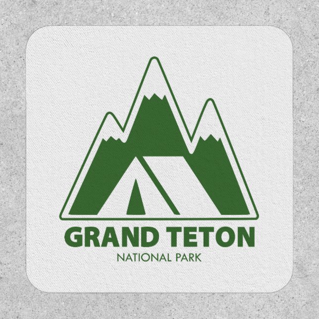 Grand Teton National Park Mountains Camping Patch (Front)