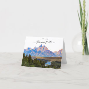 Grand Teton National Park Personalized Note Card