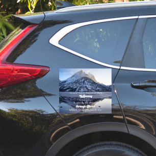 Grand Teton National Park Philippians 4:13 Bible Sticker