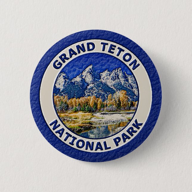 Grand Teton National Park Pinback Button (Front)