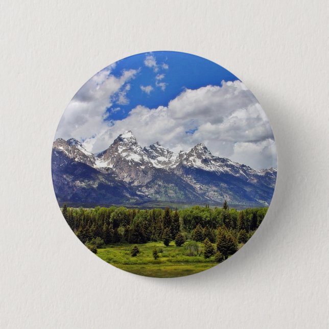 Grand Teton National Park. Pinback Button (Front)