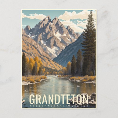 GRAND TETON NATIONAL PARK POSTCARD