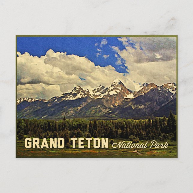 Grand Teton National Park Postcard (Front)