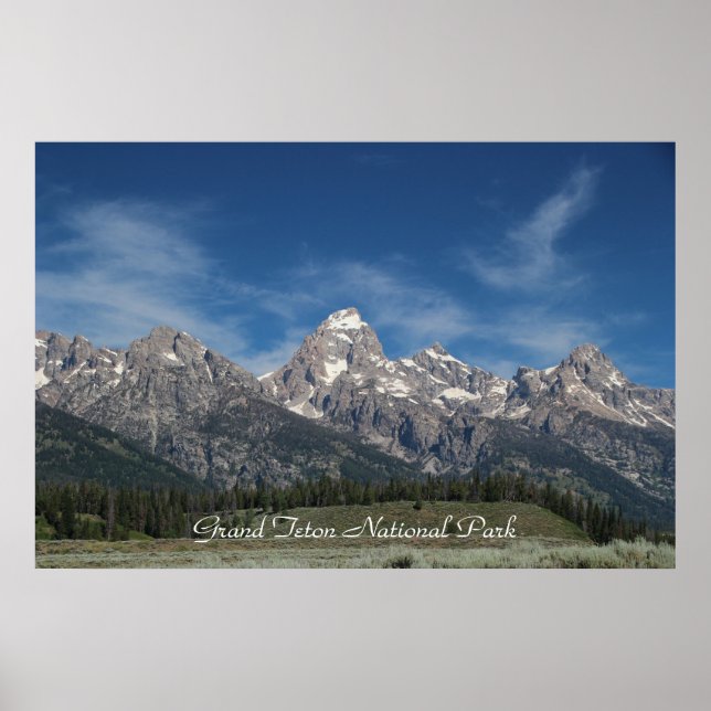 Grand Teton National Park Poster (Front)