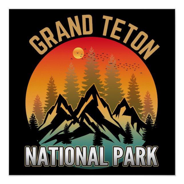 Grand Teton National Park Poster (Front)