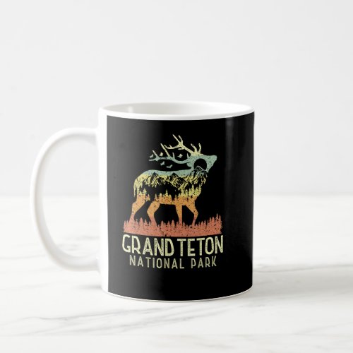 Grand Teton National Park Retro Mountain Vintage E Coffee Mug