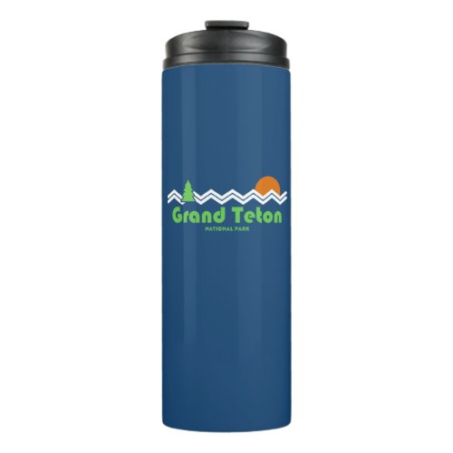 Grand Teton National Park Retro Thermal Tumbler