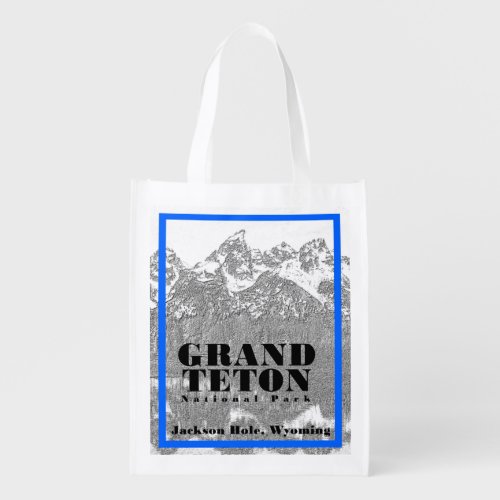 Grand Teton National Park Reusable Grocery Bag