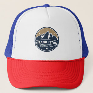 Grand Teton National Park Round Emblem Trucker Hat