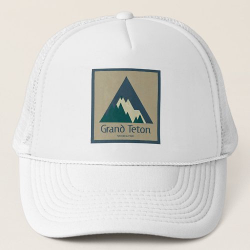 Grand Teton National Park Rustic Trucker Hat