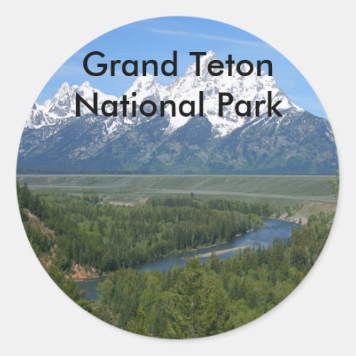 Grand Teton National Park Series 8 Classic Round Sticker