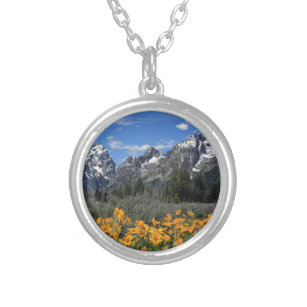 Grand Teton National Park Silver Plated Necklace