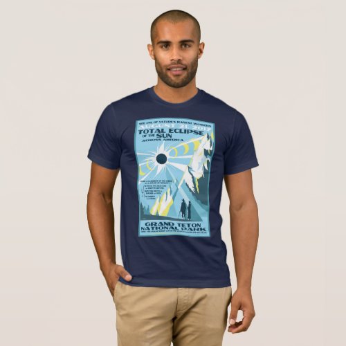 Grand Teton National Park Solar Eclipse Tshirt