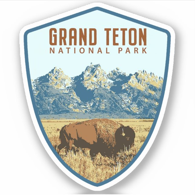 Grand Teton National Park  Sticker (Front)