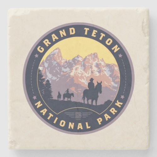 Grand Teton National Park Stone Coaster