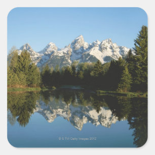 Grand Teton National Park, Teton Range, Wyoming, Square Sticker