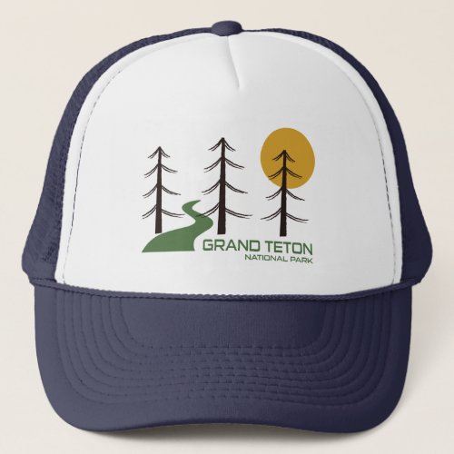 Grand Teton National Park Trail Trucker Hat