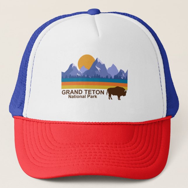 GRAND TETON NATIONAL PARK TRUCKER HAT (Front)