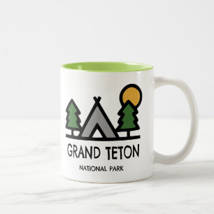 Grand Teton National Park Two-Tone Coffee Mug
