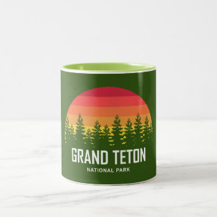 Grand Teton National Park Two-Tone Coffee Mug