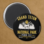 Grand Teton National Park Vintage Landscape Magnet<br><div class="desc">Explore our exclusive collection celebrating Grand Teton National Park in Wyoming! Discover vintage-inspired designs featuring serene forest landscapes on t-shirts,  mugs,  sweatshirts and stickers. The Grand Teton is a mountain located in Grand Teton National Park,  northwest of Wyoming. With its 4, 197 meters</div>