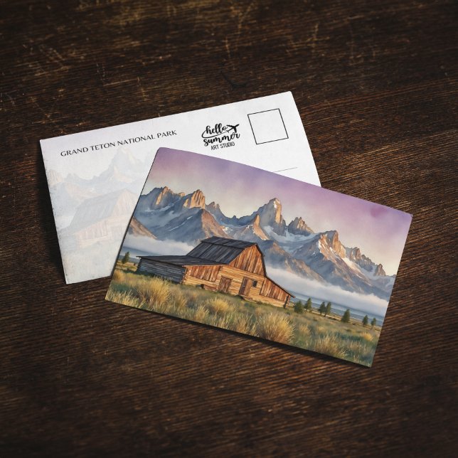 Grand Teton National Park Watercolor Postcard (Creator Uploaded)