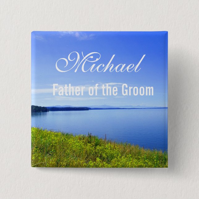 Grand Teton National Park wedding  button. Button (Front)