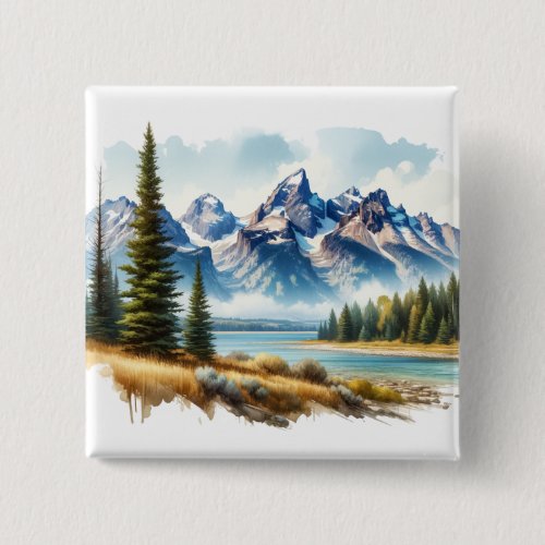 Grand Teton National Park Wyoming Button