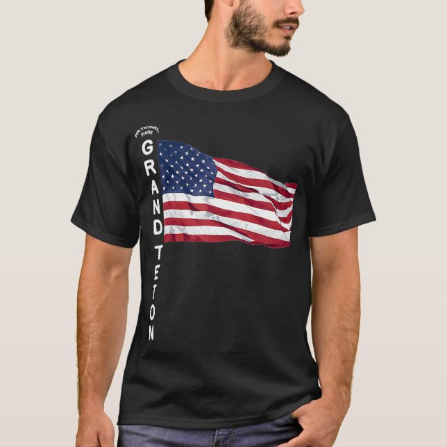 GRAND TETON National Park Wyoming Jackson Hole Fam T-Shirt (Front)