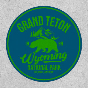 Grand Teton National Park Wyoming Outdoor Nature Patch