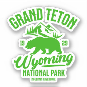 Grand Teton National Park Wyoming Outdoor Nature Sticker