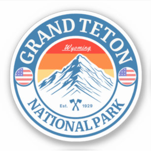 Grand Teton National Park Wyoming Outdoor Nature Sticker
