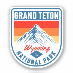 Grand Teton National Park Wyoming Outdoor Nature Sticker