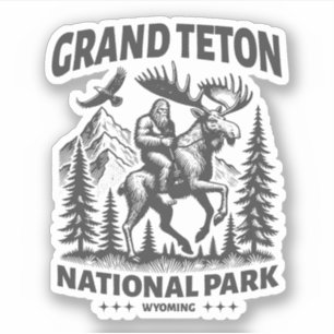 Grand Teton National Park Wyoming Outdoor Nature Sticker