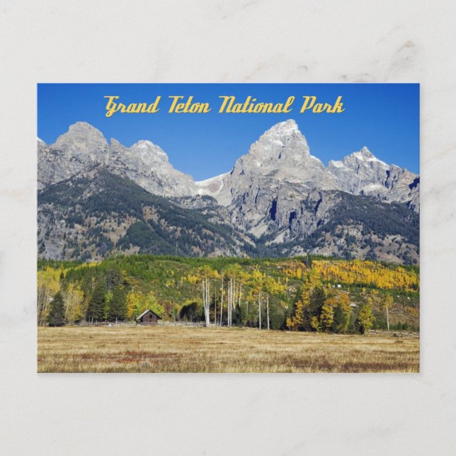 Grand Teton National Park, Wyoming Postcard (Front)