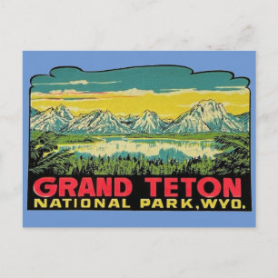 Grand Teton National Park, Wyoming Postcard
