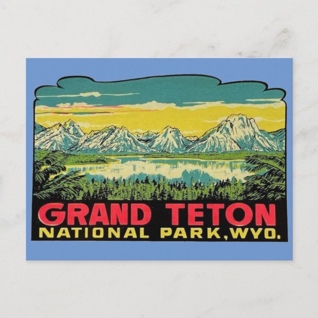 Grand Teton National Park, Wyoming   Postcard (Front)