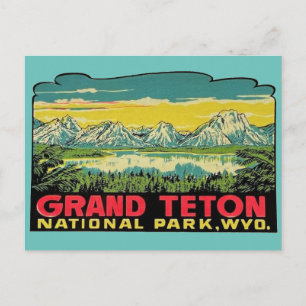 Grand Teton National Park, Wyoming Postcard