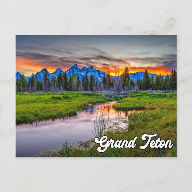 Grand Teton National Park, Wyoming Postcard (Front)