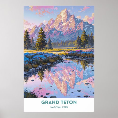 Grand Teton National Park Wyoming Poster