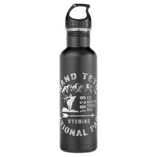 Grand Teton National Park Wyoming Souvenir Stainless Steel Water Bottle