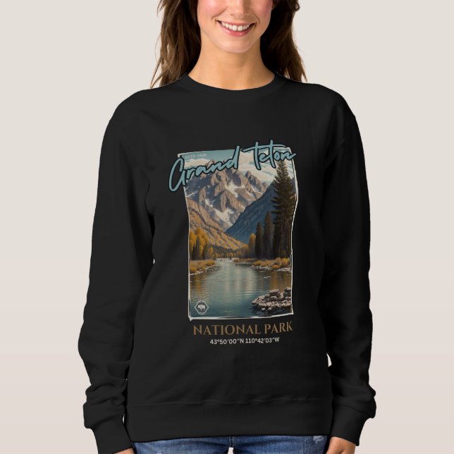 Grand Teton National Park, Wyoming Sweatshirt (Front)