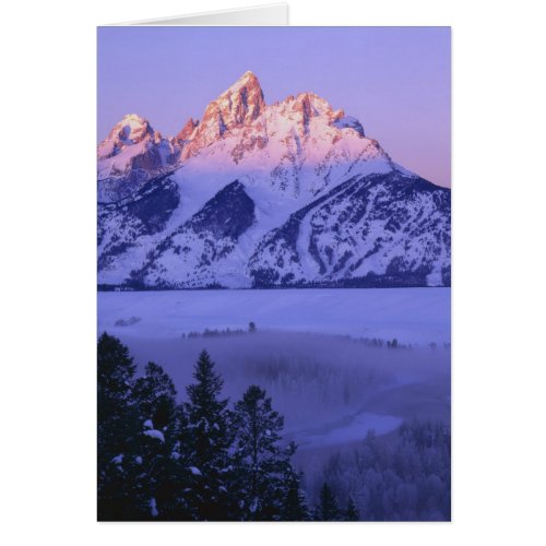 GRAND TETON NATIONAL PARK WYOMING USA Fog 