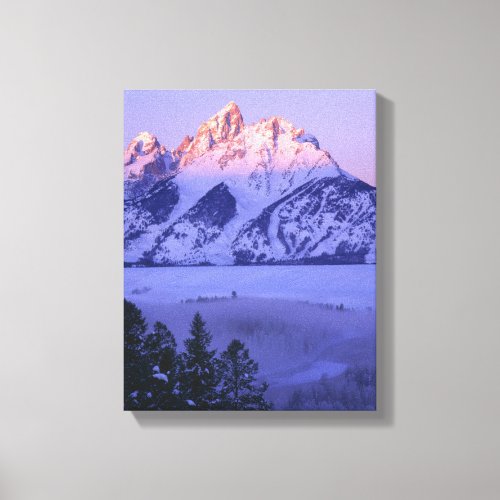 GRAND TETON NATIONAL PARK WYOMING USA Fog  Canvas Print