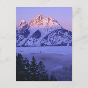 GRAND TETON NATIONAL PARK, WYOMING. USA. Fog & Postcard