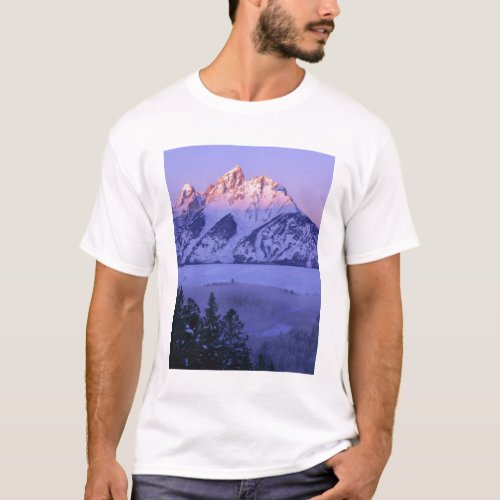 GRAND TETON NATIONAL PARK WYOMING USA Fog  T_Shirt