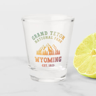 Grand Teton National Park Wyoming USA Gradient Shot Glass