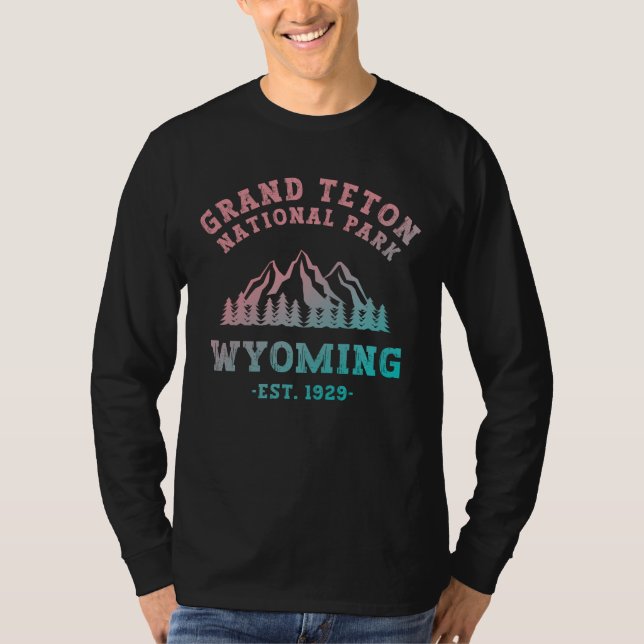 Grand Teton National Park Wyoming USA Gradient T-Shirt (Front)